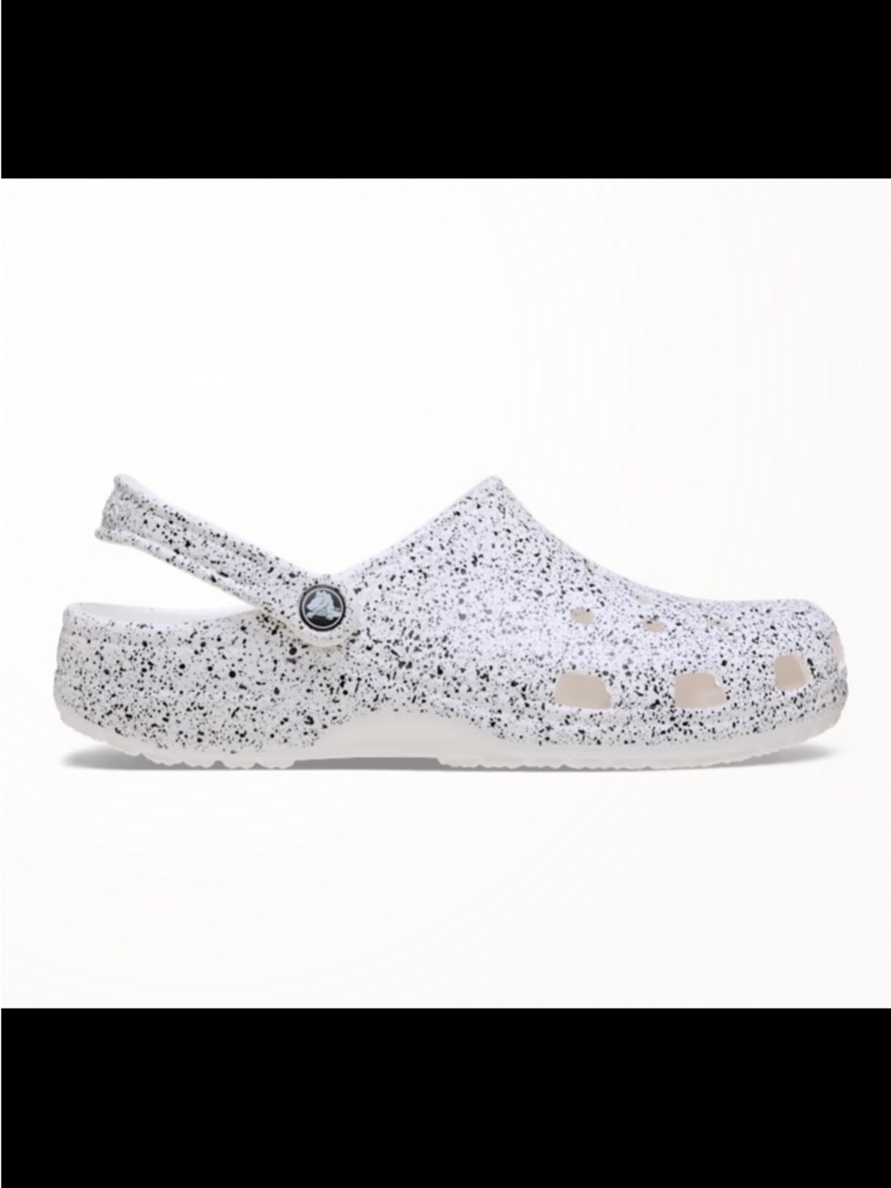 CROCS White Speckled Classic Clog